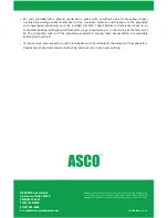 Предварительный просмотр 4 страницы Asco 270 Installation & Operation Manual