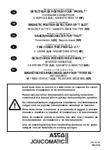 Asco JOUCOMATIC 881 Series Installation And Operation Manual предпросмотр