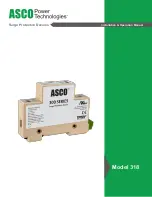 Предварительный просмотр 1 страницы Asco Power Technologies 318 Installation & Operation Manual