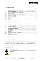 Предварительный просмотр 2 страницы ascobloc ASCOLINE 850 MEH 3 Series Operating Instructions Manual