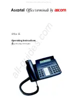 Preview for 1 page of ASCOM Ascotel Office 35 Operating Instructions Manual