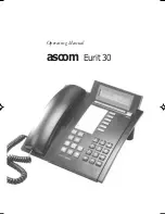 Preview for 1 page of ASCOM Eurit 30 Operating Manual