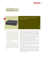 Preview for 1 page of ASCOM LAN SWITCH R Datasheet