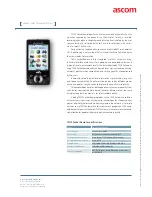 Preview for 2 page of ASCOM TEMS POCKET REMOTE Datasheet