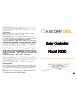 Ascon Pool MS3D User Manual preview