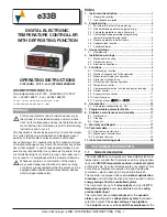 Предварительный просмотр 1 страницы Ascon tecnologic e33B Operating Instructions Manual