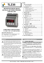 Ascon tecnologic TLZ35 Operating Instructions Manual preview