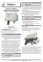 Preview for 1 page of Ascon tecnologic TRH514 User Manual