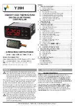 Preview for 1 page of Ascon tecnologic Y39H Operating Instructions Manual