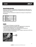 Preview for 5 page of Ascot 302-05601 Operating Manual