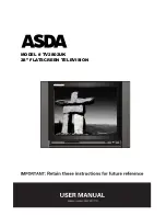 Preview for 1 page of Asda TV2802UK User Manual