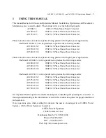 Preview for 3 page of ASEA AC100LC-3 Operation Manual