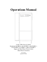 Предварительный просмотр 1 страницы ASEA AC105VHES-1/2 Operation Manual