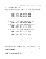 Preview for 3 page of ASEA AC112Q-3 Operation Manual