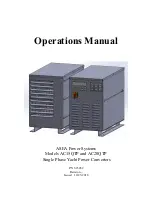 ASEA AC15QTP Operation Manual preview