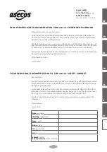 Preview for 3 page of asecos V Series User Manual