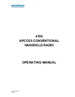 ASELSAN 4700 Operating Manual preview