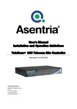 Asentria TeleBoss 830 User Manual предпросмотр