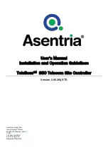 Предварительный просмотр 1 страницы Asentria Teleboss 850 User Manual