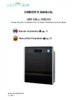 Preview for 1 page of Asept-Air LIFE CELL 1550 UV Owner'S Manual