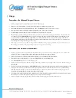 Preview for 8 page of ASG DTT-10 User Manual