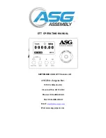 Preview for 1 page of ASG DTT Series Operating Manual