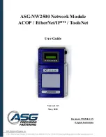 Предварительный просмотр 1 страницы ASG X-PAQ ASG-NW2500 User Manual