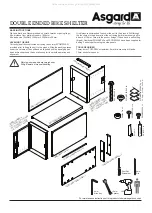 Asgard DOUBLE ENDED BIKE SHELTER Quick Start Manual preview