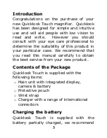 Preview for 3 page of Ash Quicklook Touch User Manual