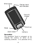 Preview for 5 page of Ash Quicklook Touch User Manual