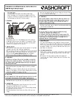 Preview for 2 page of Ashcroft 28HPX Installation And Maintenance Instructions