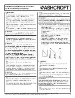 Предварительный просмотр 2 страницы Ashcroft 50 HPS Installation And Maintenance Instructions