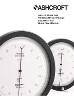 Ashcroft a4a Installation And Maintenance Manual preview