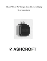 Предварительный просмотр 1 страницы Ashcroft AUF User Instructions