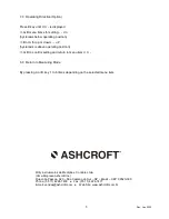 Предварительный просмотр 5 страницы Ashcroft AUF User Instructions