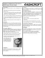 Preview for 3 page of Ashcroft N5500 Installation And Maintenance Instructions