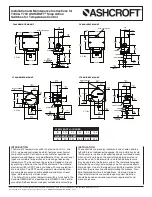 Ashcroft T400 Series Installation And Maintenance Instructions предпросмотр