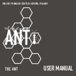 Preview for 1 page of Ashdown THE ANT User Manual