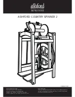 Ashford COUNTRY SPINNER 2 Instructions Manual preview