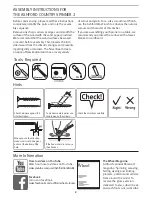 Preview for 2 page of Ashford COUNTRY SPINNER 2 Instructions Manual