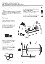 Preview for 2 page of Ashford e-Spinner Super Jumbo Assembly Instructions Manual