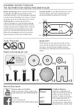 Предварительный просмотр 2 страницы Ashford RIGID HEDDLE FREEDOM ROLLER Instructions Manual