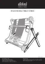 Ashford RIGID HEDDLE TABLE STAND Instructions Manual preview