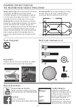 Предварительный просмотр 2 страницы Ashford RIGID HEDDLE TABLE STAND Instructions Manual