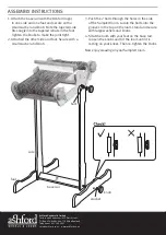 Предварительный просмотр 2 страницы Ashford SampleIt Loom Stand Instructions