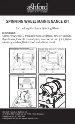 Ashford SPINNING WHEEL MAINTENANCE KIT Instructions preview