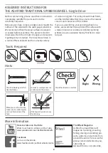 Предварительный просмотр 2 страницы Ashford TDSW110618V11 Assembly Instructions Manual