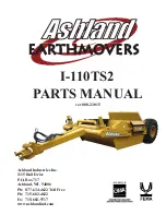 Preview for 1 page of Ashland Earthmovers I-110TS2 Parts Manual