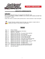 Предварительный просмотр 2 страницы Ashland Earthmovers I-900 Parts Manual