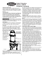 Preview for 21 page of Ashland AGP200 Series Operation, Performance, Specifications And Parts Manual